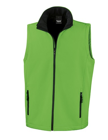 R-R232M-Men's Printable Softshell Bodywarmer with Recycled Fleece Inner